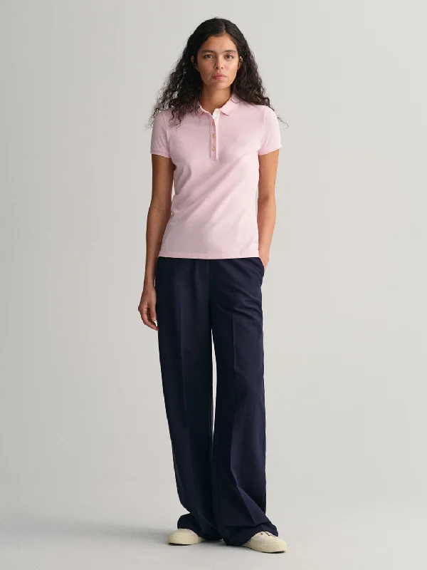 Gant Pale Pink Preppy Regular Fit Polo T-Shirt