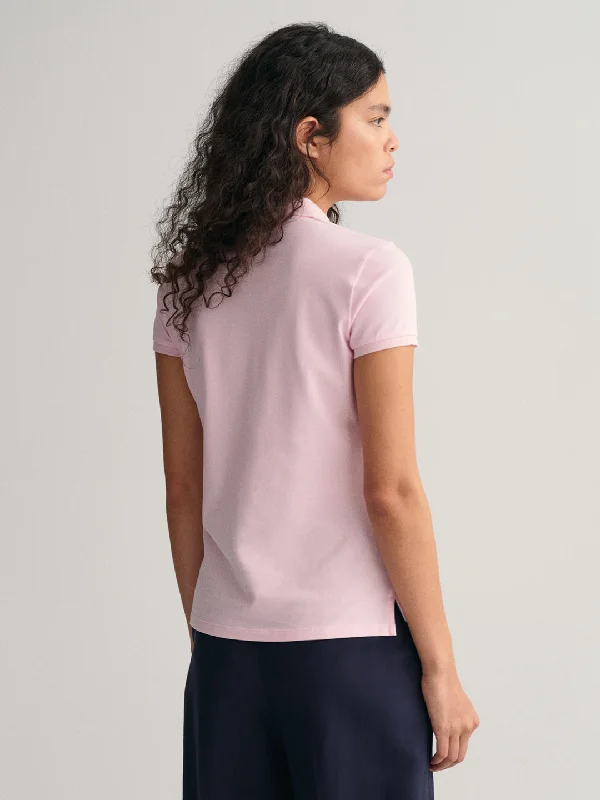 Gant Pale Pink Preppy Regular Fit Polo T-Shirt