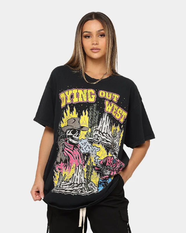 Goat Crew Dying Out West Vintage T-Shirt Black Wash