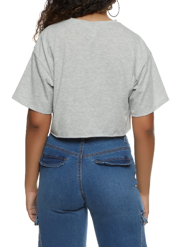 Beverly Hills Cropped Graphic Tee