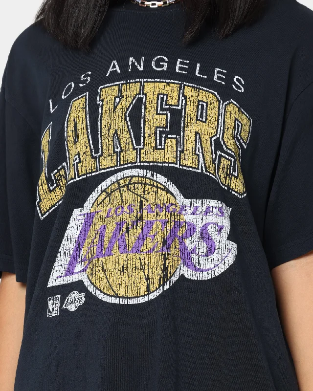 Mitchell & Ness Los Angeles Lakers XL Arch Vintage T-Shirt Faded Black