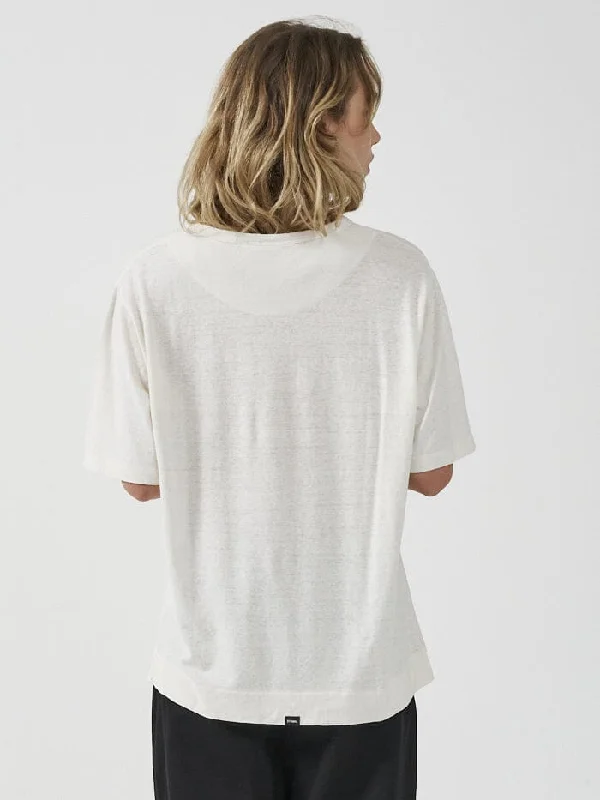 Natural Gravitation Hemp Box Tee - Heritage White