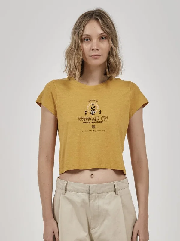 Natural Gravitation Hemp Mini Tee - Mineral Yellow