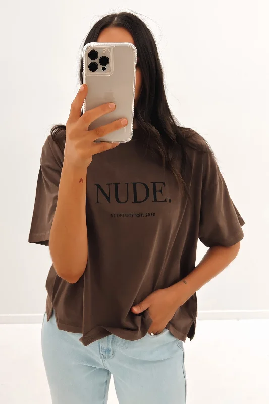 Nude. Washed Tee Cola