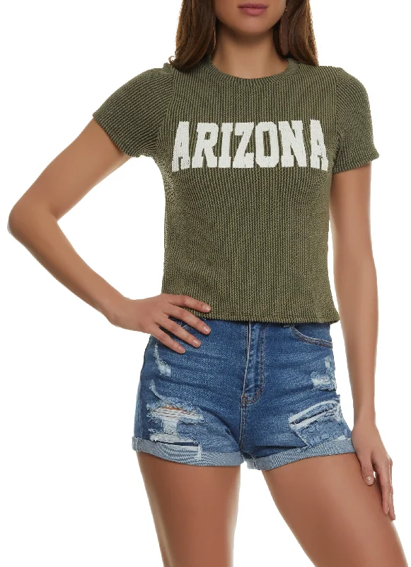 Textured Knit Arizona Graphic Tee