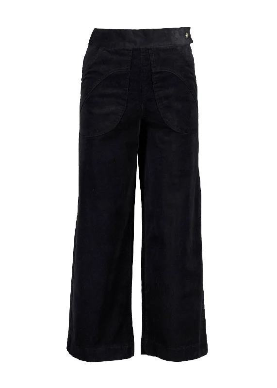 Peggy Fine Cord Pants Black