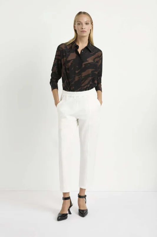 2 Way Crop Pant in Ivory F414 1847 by MELA PURDIE