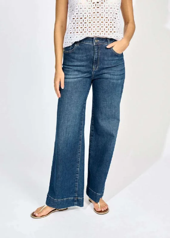 Woven Pants in Denim PIALW by Lauren Vidal