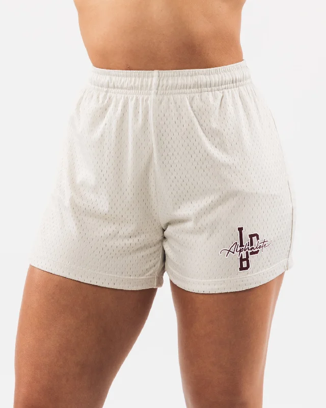 Signature Mesh Short 4"" - Sea Shell