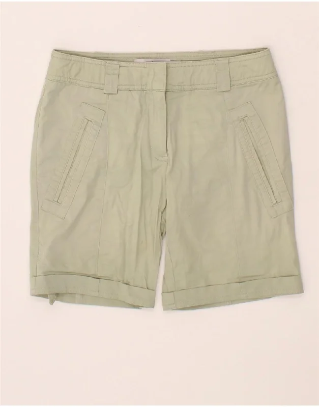 ADIDAS Womens Stella McCartney Casual Shorts W32 Large Green Cotton