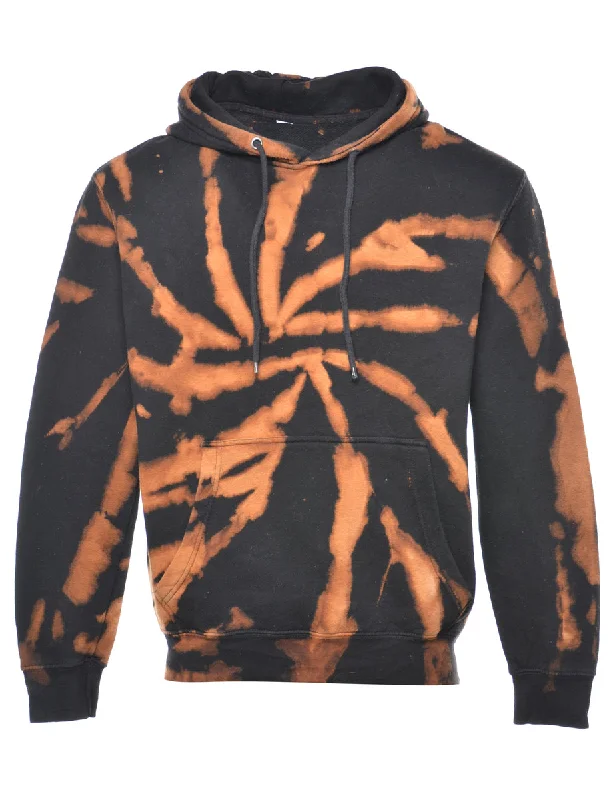 Black Bleached Hoodie - L