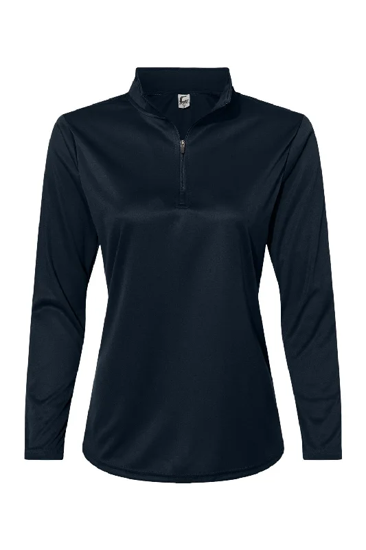 C2 Sport Womens Moisture Wicking 1/4 Zip Sweatshirt - Navy Blue - NEW