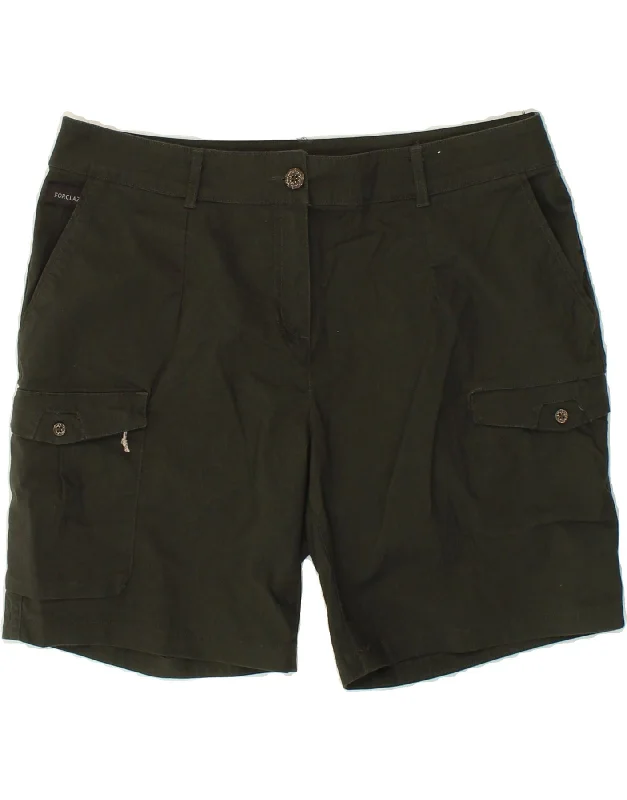 DECATHLON Womens Cargo Shorts EU 44 XL W36 Green Cotton