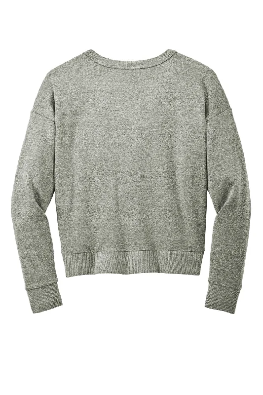 District Womens Perfect Tri Fleece V-Neck Sweatshirt - Grey Frost