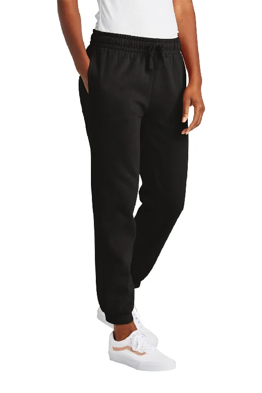 District Womens V.I.T. Fleece Sweatpants w/ Pockets - Black