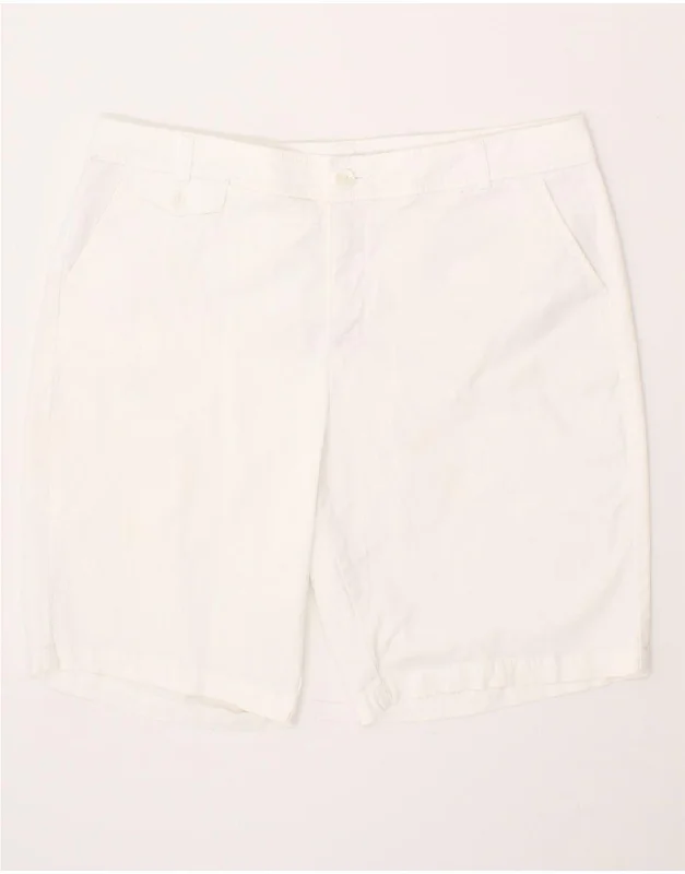 DOCKERS Womens Chino Shorts W36 XL White Cotton