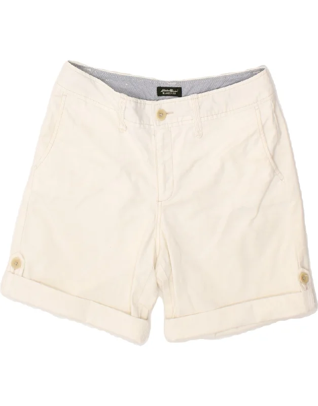 EDDIE BAUER Womens Blakely Fit Chino Shorts US 8 Medium W30  White