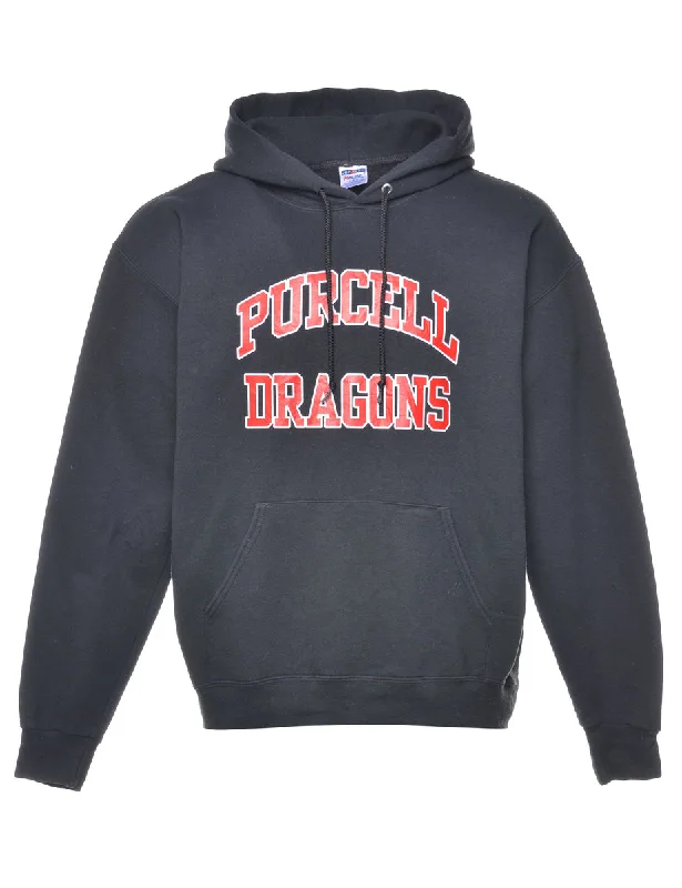 Football Purcell Dragons Printed Hoodie - L