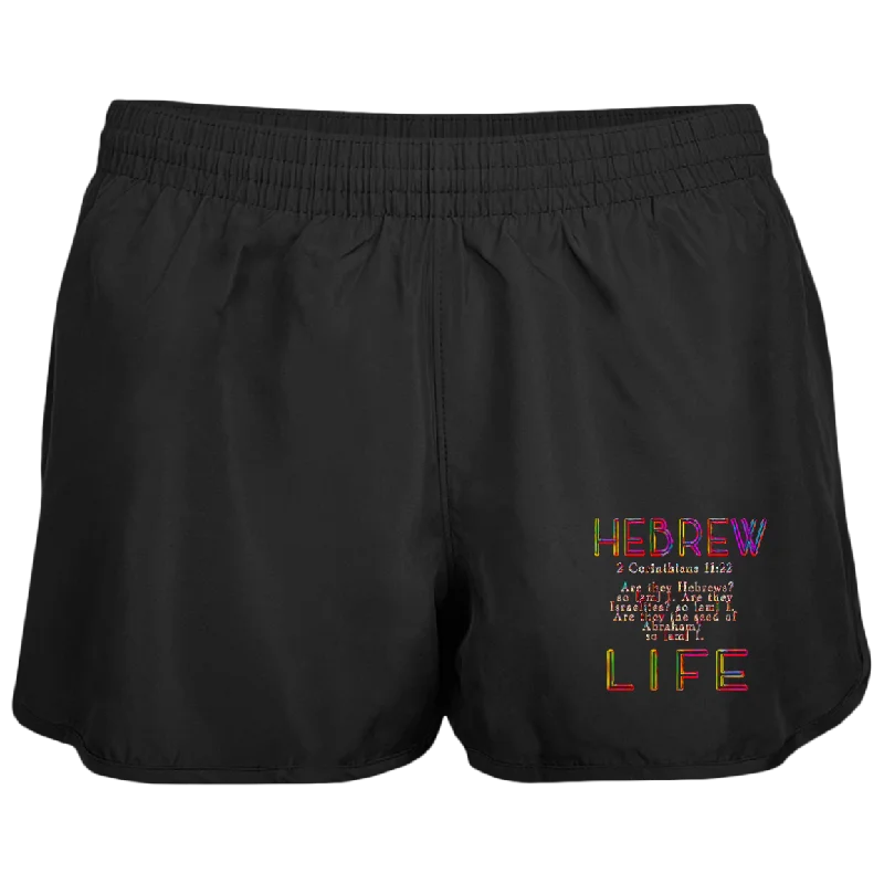 Hebrew Life 02-06 Ladies Designer Wayfarer Running Shorts (4 Colors)