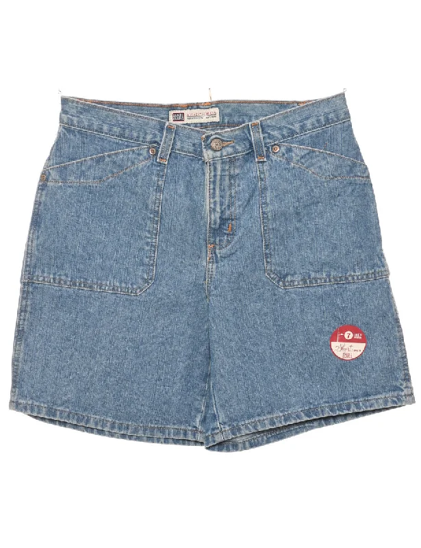 Light Wash Denim Shorts - W31 L7