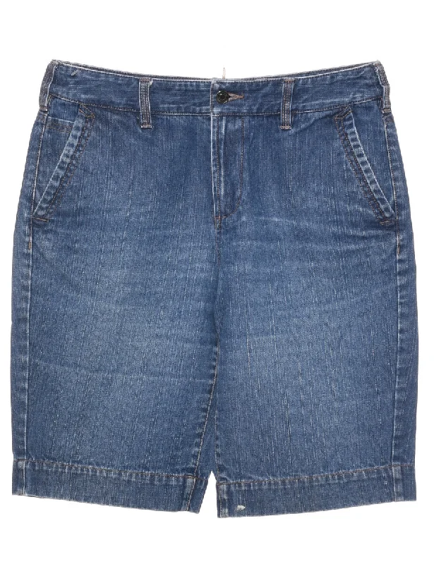 Medium Wash Denim Shorts - W32 L11