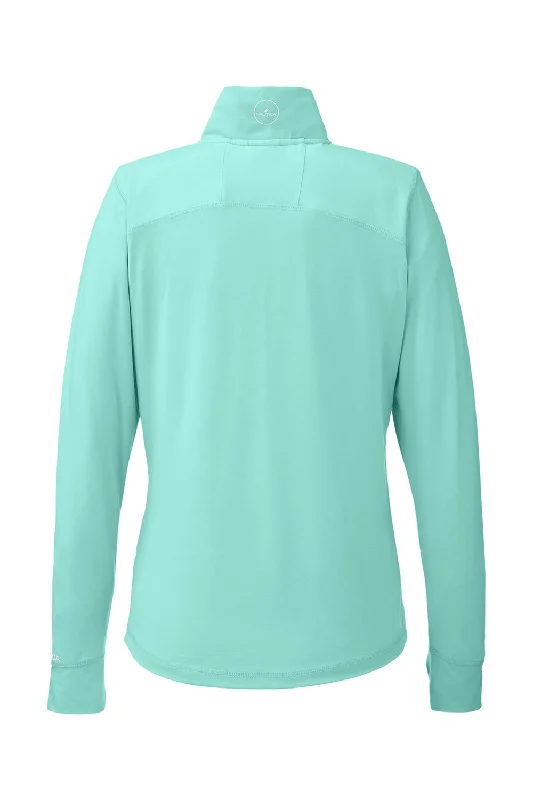 Nautica Womens Saltwater UV Protection 1/4 Zip Sweatshirt - Cool Mint Green