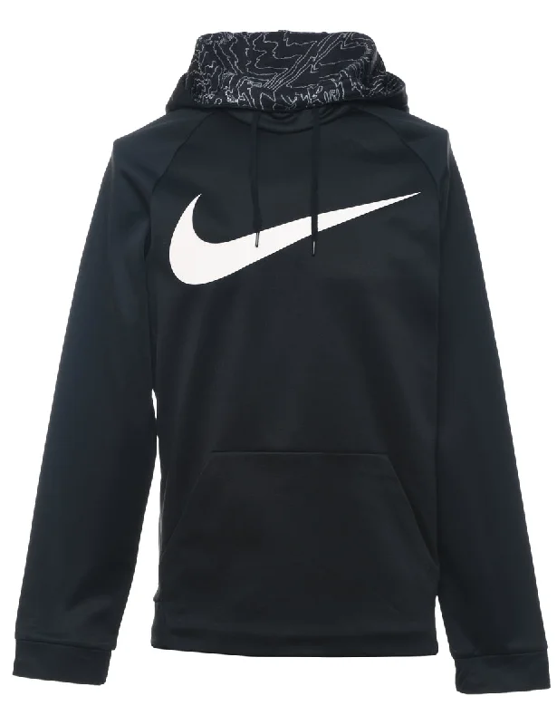 Nike Black Dri-Fit Printed Hoodie - S