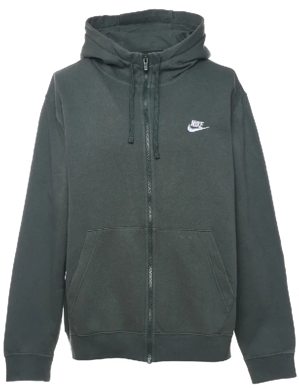 Nike Dark Green Classic Hoodie - L