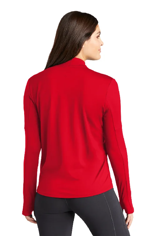 Nike Womens Element Dri-Fit Moisture Wicking 1/4 Zip Sweatshirt - Scarlet Red