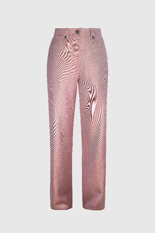 Pink Cinnamon Trousers - Silk