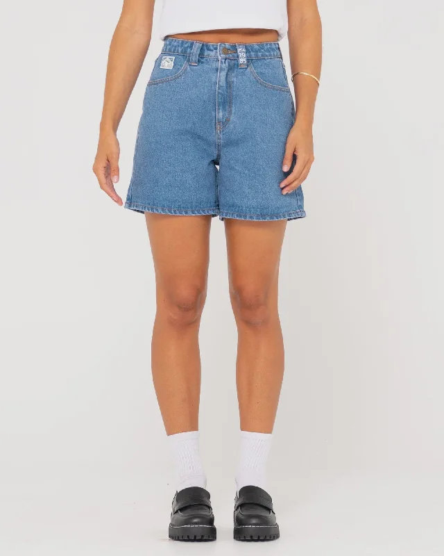 Rusty Cyprus High Denim Shorts