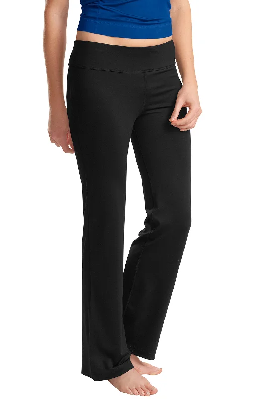 Sport-Tek Womens NRG Moisture Wicking Fitness Pants - Black