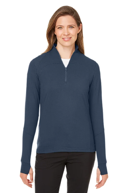 Spyder Womens Spyre UV Protection 1/4 Zip Sweatshirt - Frontier Blue Frost