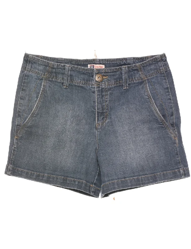 Stone Wash Denim Shorts - W32 L5