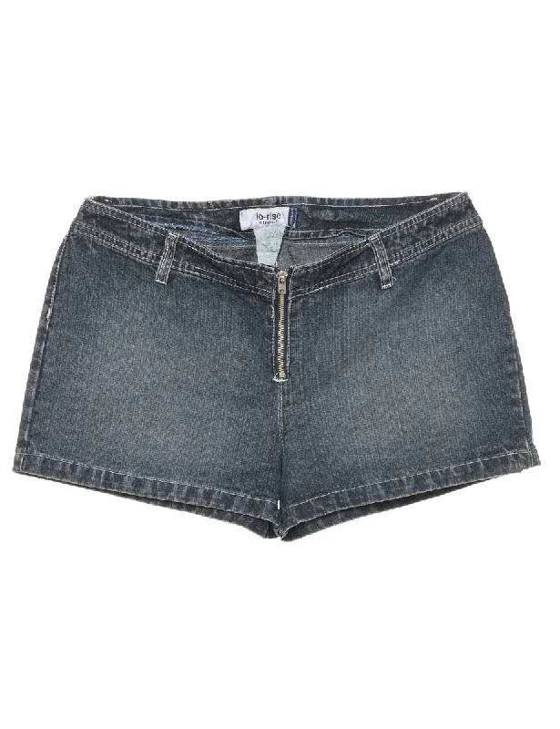 Stone Wash Y2K Denim Shorts - W33 L3