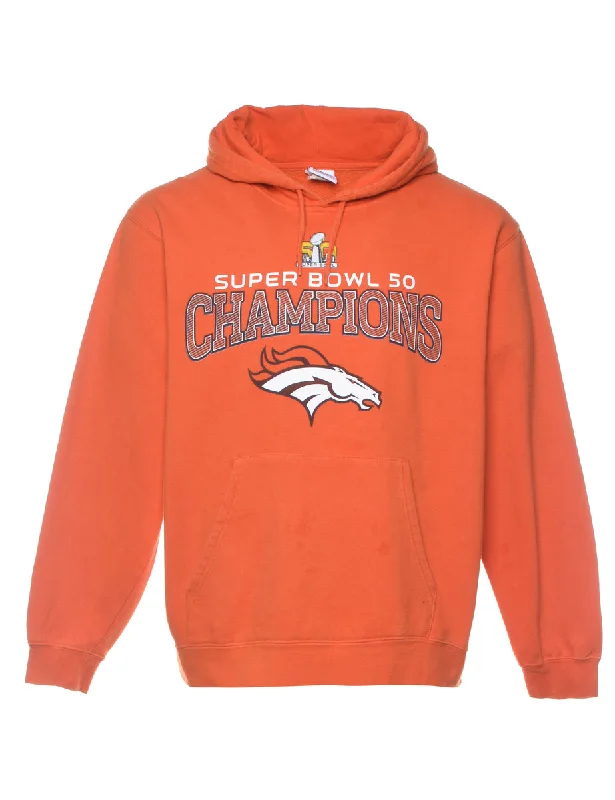 Super Bowl 50 Football Hooded Sports Sweatshirt - L