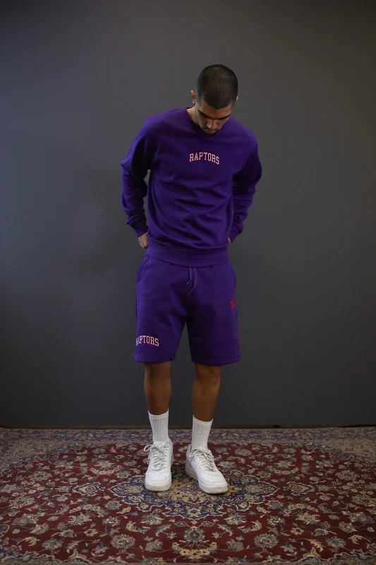 Toronto Raptors Playoffs Fleece Shorts - Purple