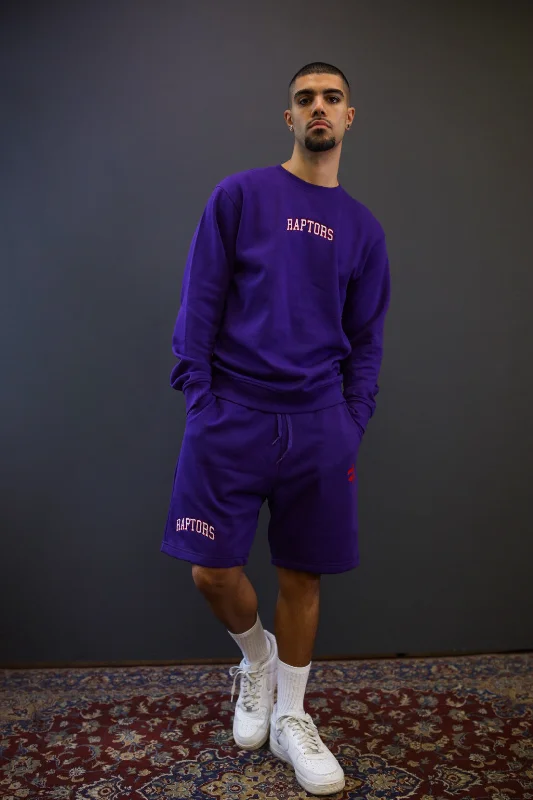 Toronto Raptors Playoffs Fleece Shorts - Purple