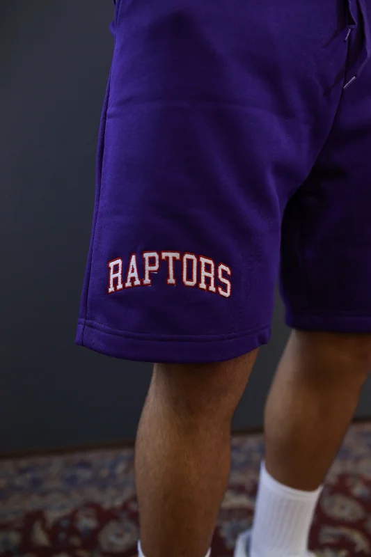 Toronto Raptors Playoffs Fleece Shorts - Purple