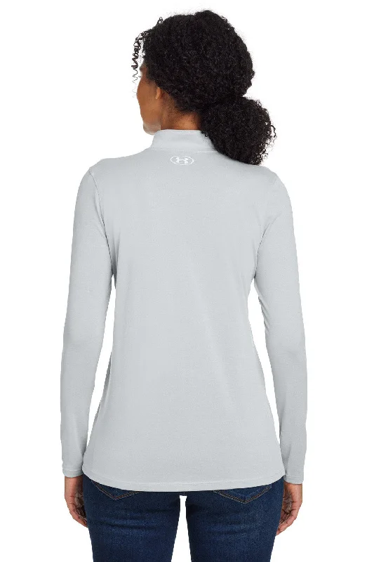 Under Armour Womens Team Tech Moisture Wicking 1/4 Zip Sweatshirt - Mod Grey