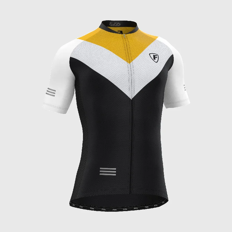 Fdx Velos Yellow Men's & Boy's Short Sleeve Summer Cycling Jersey