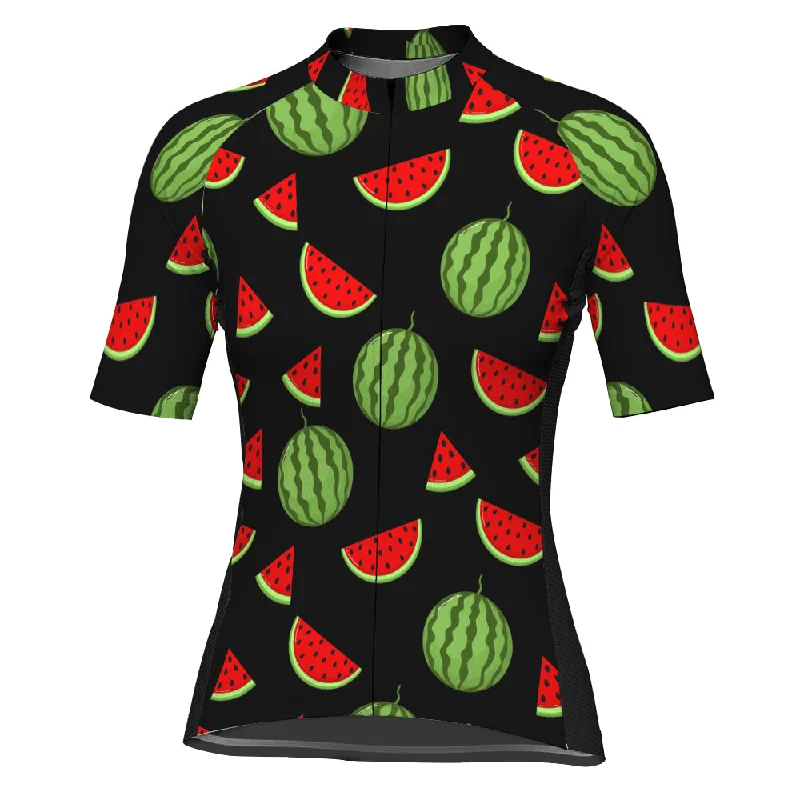 Customized Watermelon Short Sleeve Cycling Jersey for Women