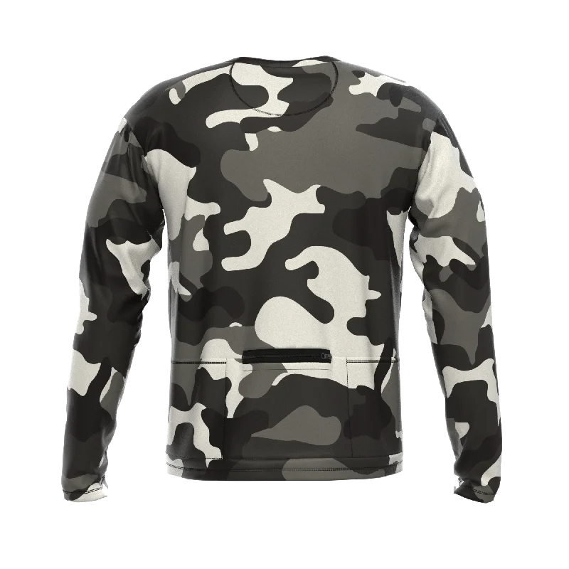 Men's Camouflage Long Sleeve Cycling Shirt