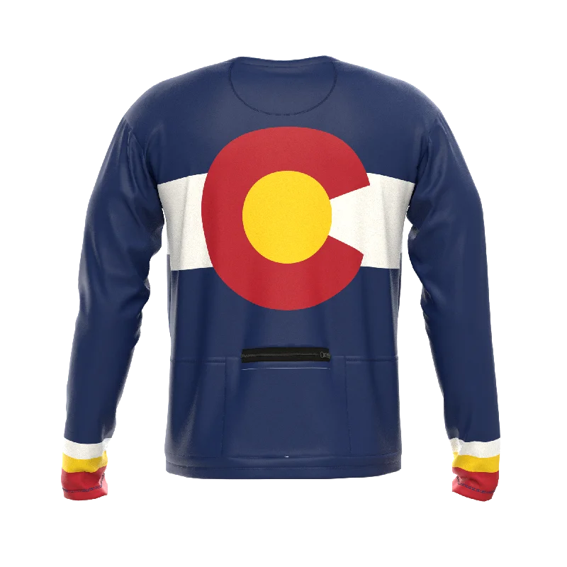 Men's Colorado US State Icon Long Sleeve Cycling Shirt