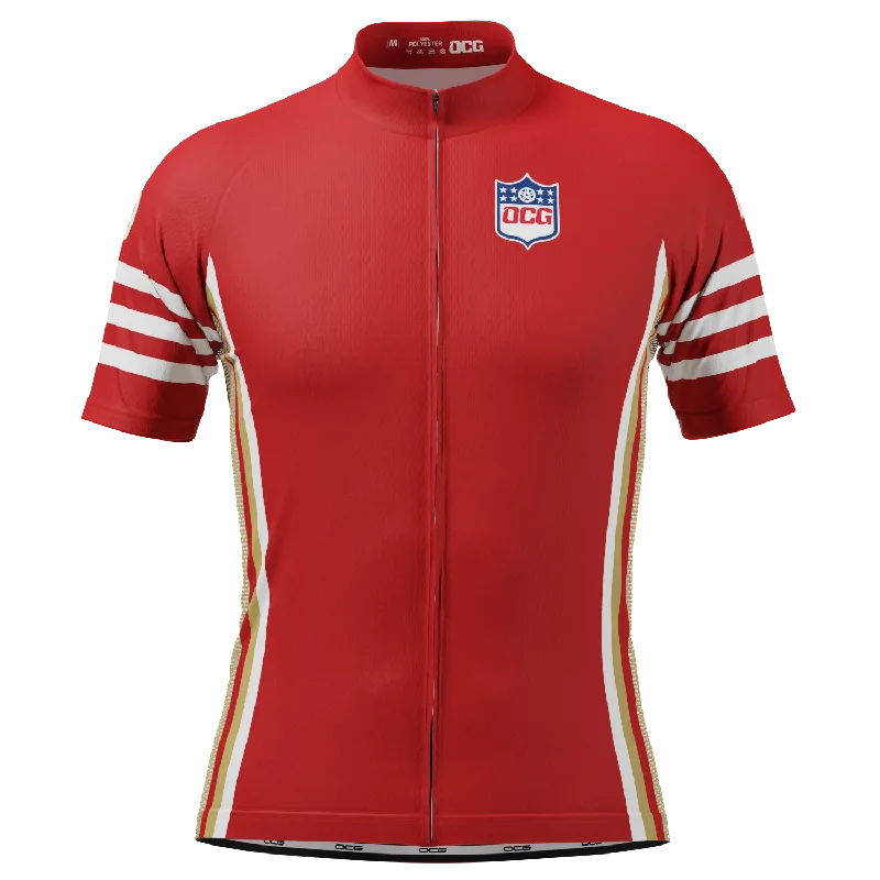 Men's San Francisco Football Short Sleeve Cycling Jersey