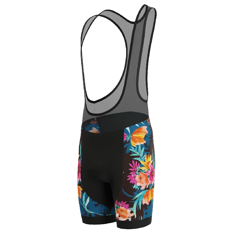 Men's Tropical Bloom Gel Padded Cycling Bib