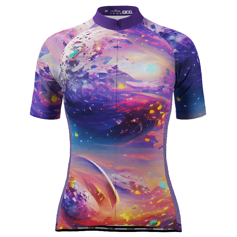 Women's Planets Short Sleeve Cycling Jersey