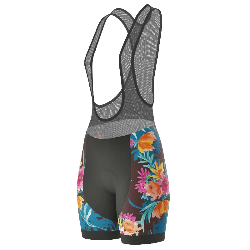 Women's Tropical Bloom Gel Padded Cycling Bib