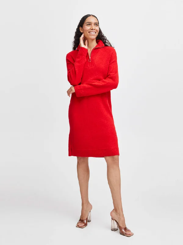 B Young ByOmartha Short Jumper Dress Goji Berry