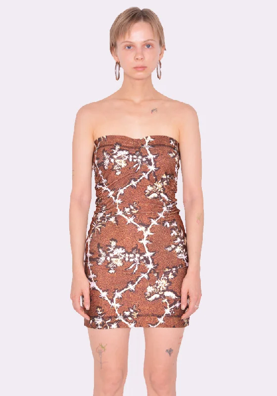 KNWLS SD0THB SKINN DRESS THORNY BROWN